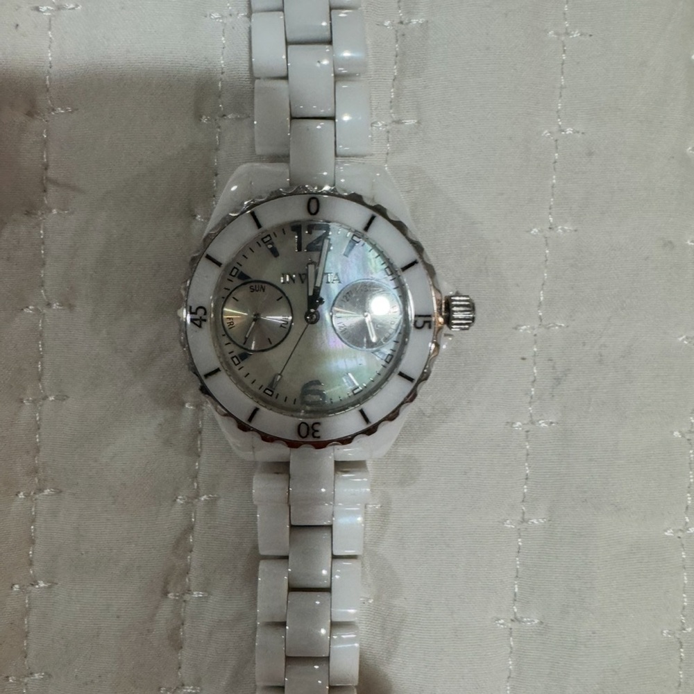 Invicta White Ceramic Watch